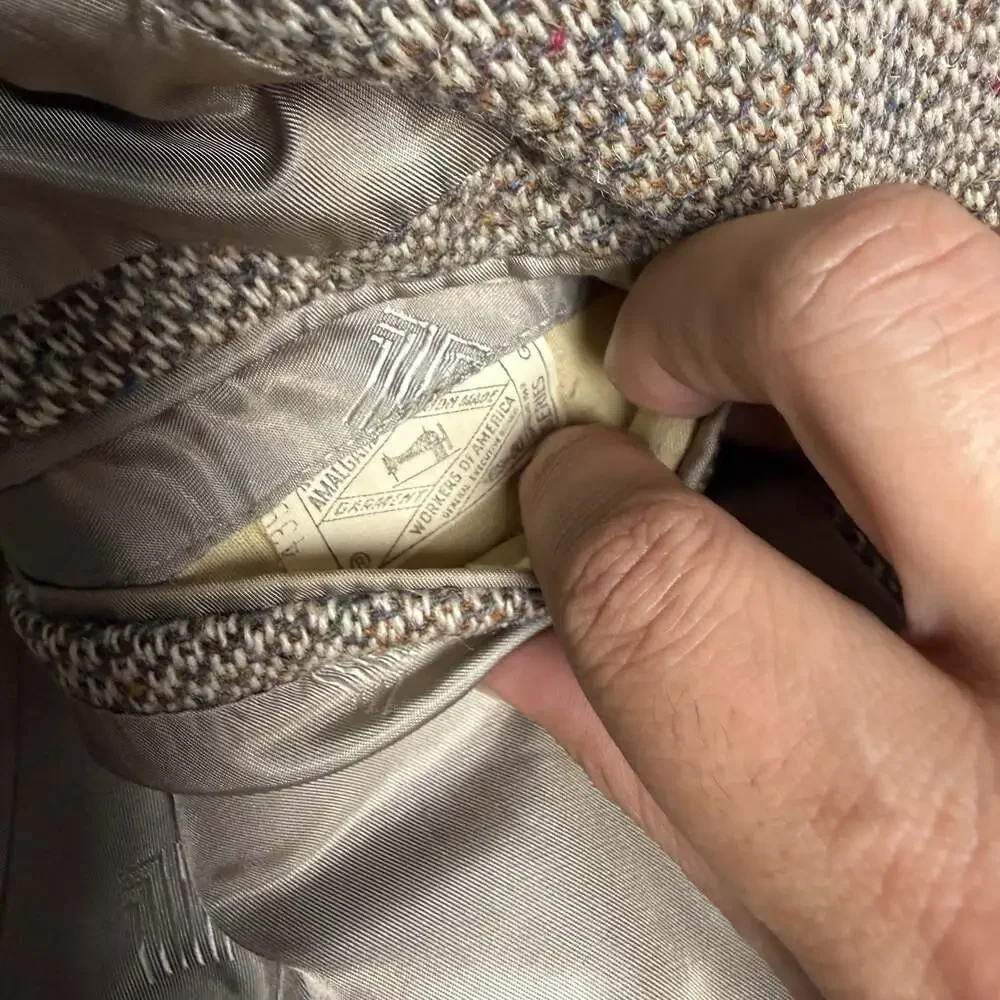 The Tailored Man San Francisco Vintage Tweed Sport Coat with Suede Elbow Patches